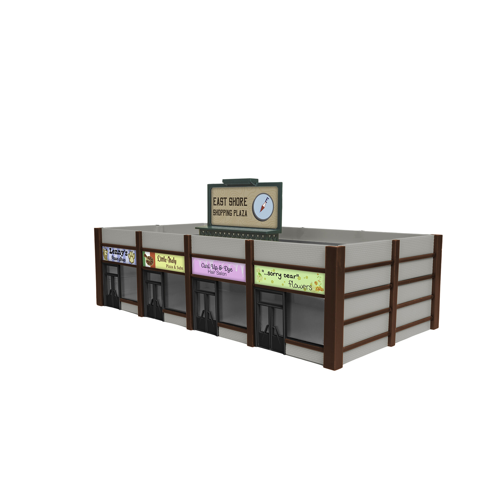Lionel 1967190 HO East Shore Shopping Center Kit