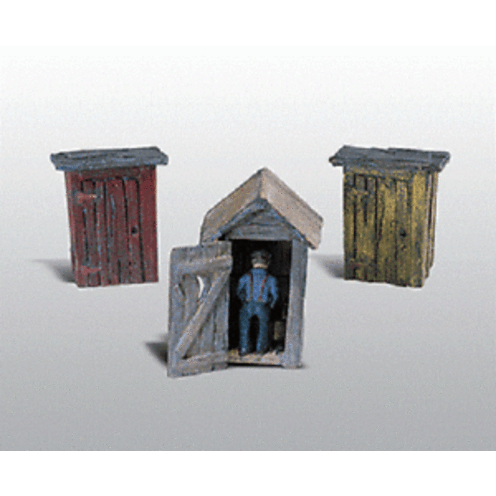 Woodland Scenics 214 HO Outhouses & Man