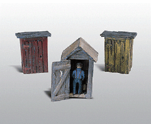 214 HO Outhouses & Man