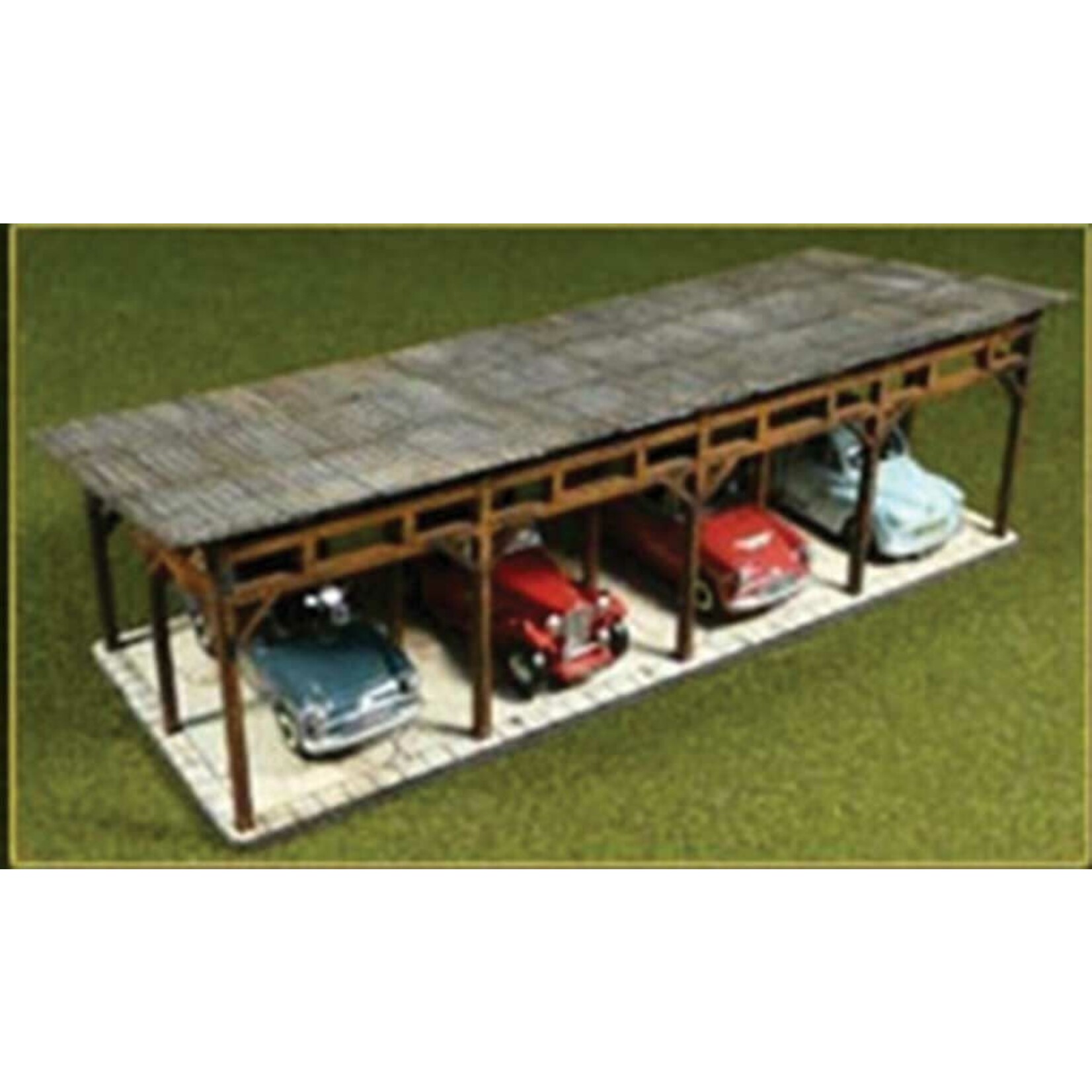 Bachmann 39102 HO Car Shed/4-Space Carport