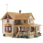 Woodland Scenics 5046 HO Corner Porch House - Assembled