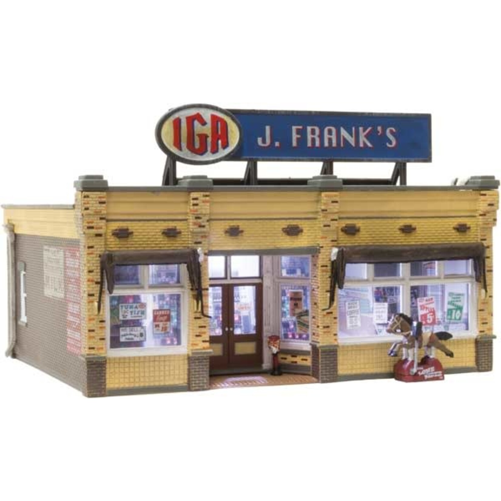 Woodland Scenics 5050 HO J. Frank's IGA Grocery - Assembled