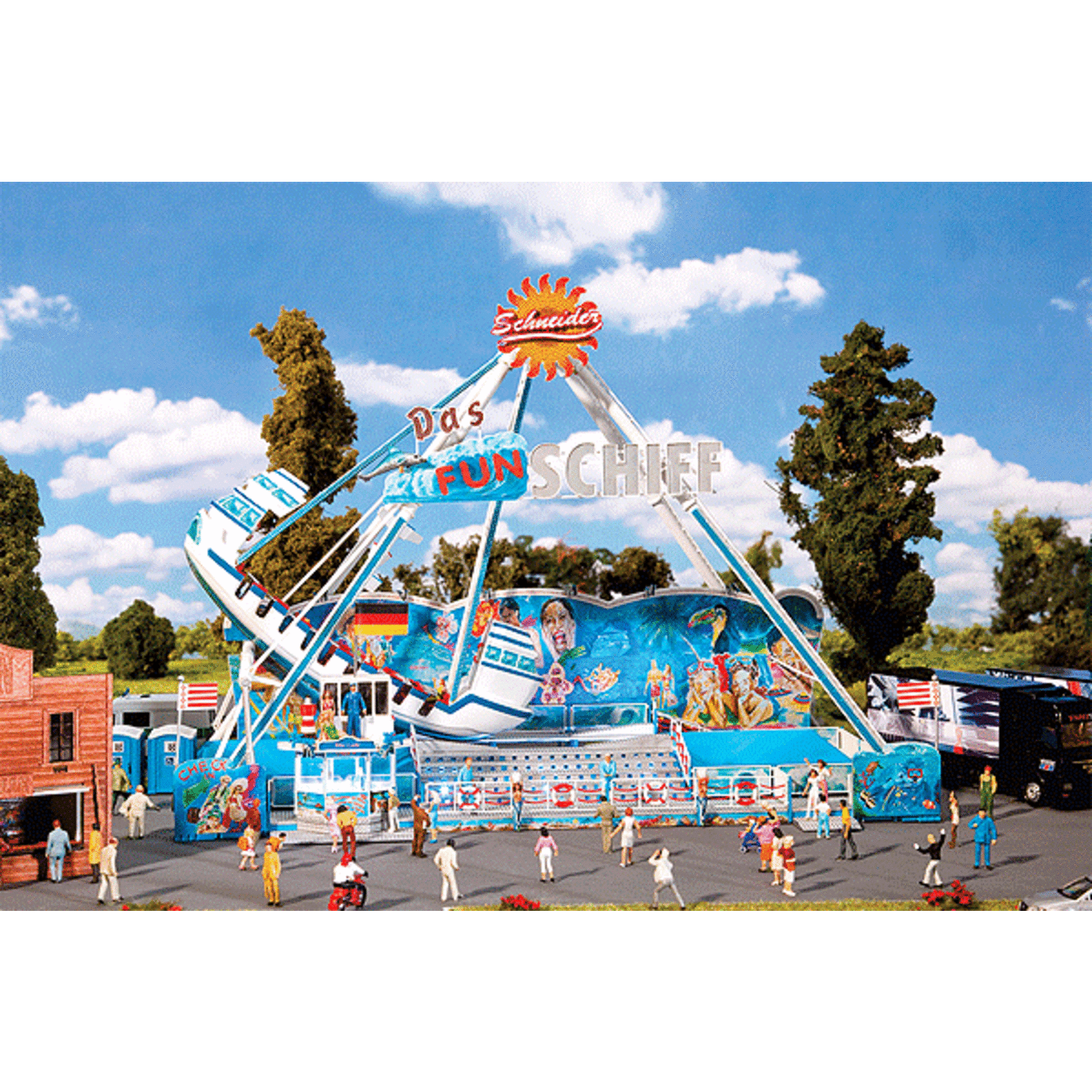 Faller 140420 HO FUN-Schiff Swing Boat Carnival Ride - Motorized