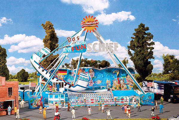 140420 HO FUN-Schiff Swing Boat Carnival Ride - Motorized