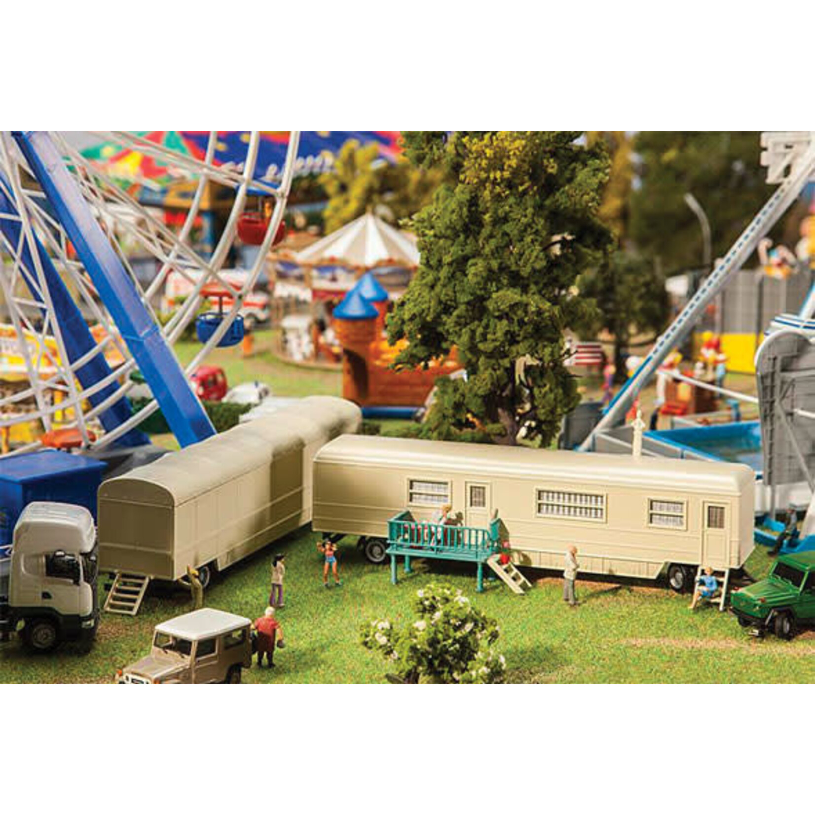 Faller 140481 HO Funfair/Circus/Carnival Trailers - Set 2