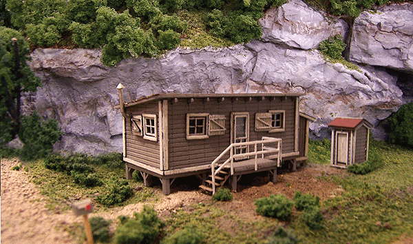 1000 N Joe's Cabin W/ Outhouse - Laser Kit