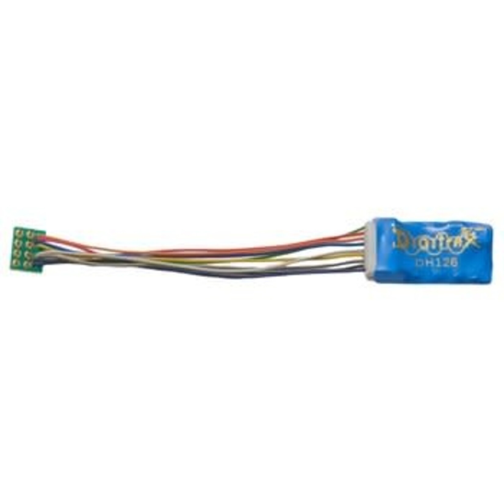 Digitrax XXX DH126P 1.5 Amp HO Decoder with Easy Connect 9 Pin to DCC Medium Plug 3.0” harness