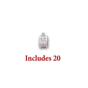 LNRJ12P20 RJ12 Plugs-20 Pack