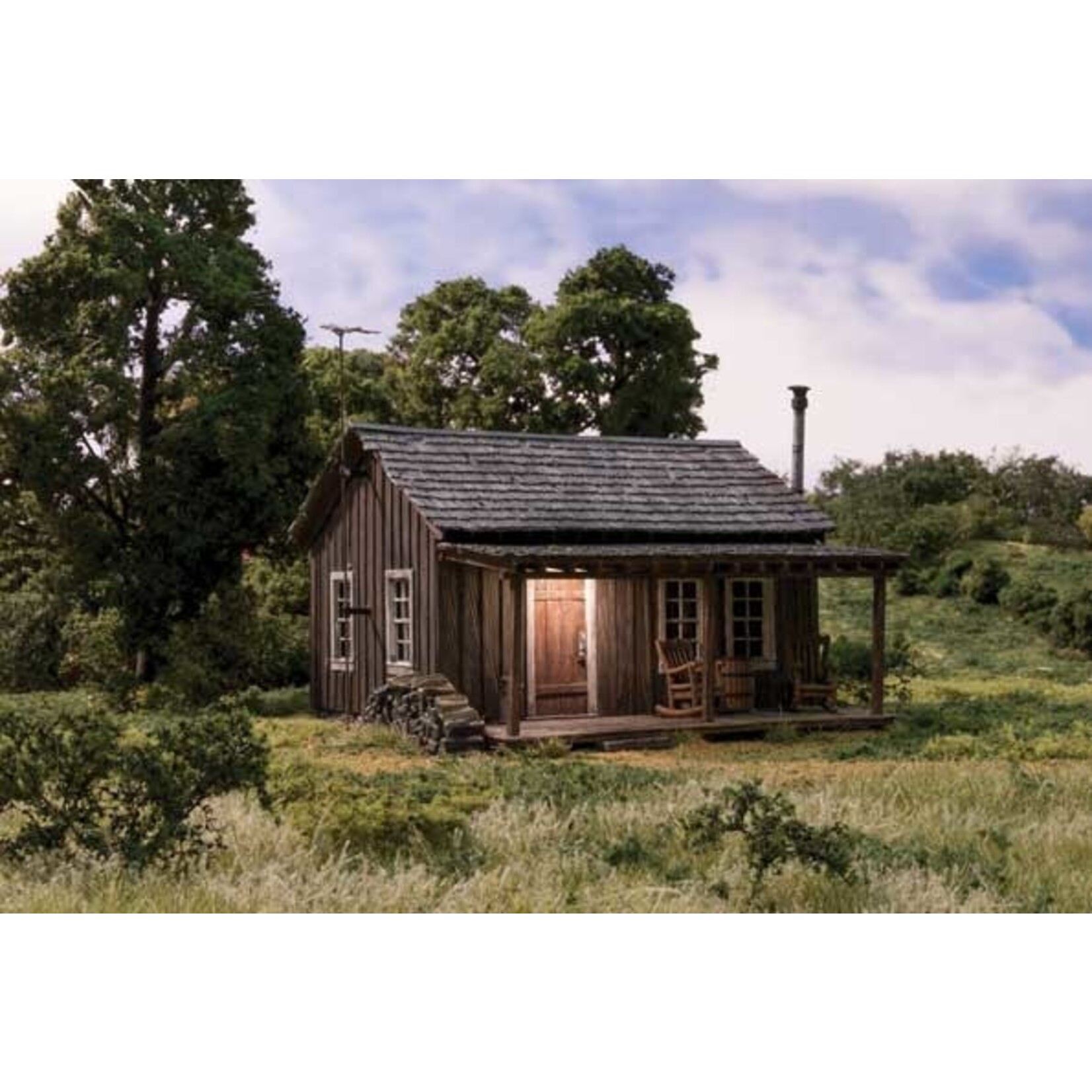 Woodland Scenics 4955 N Rustic Cabin - Assembled