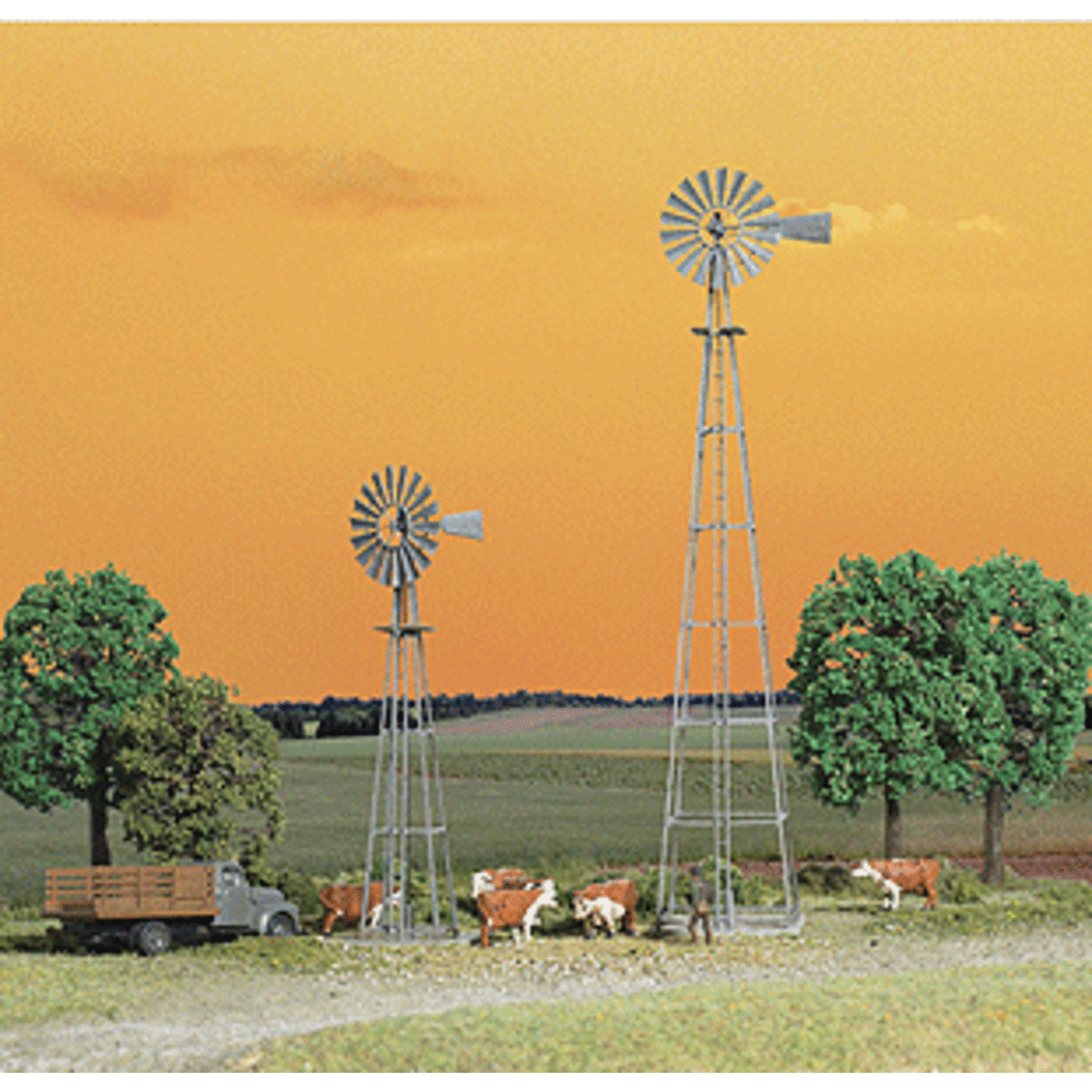 Walthers 9333801 N Van Dyke Farm Windmill (Package of 2)