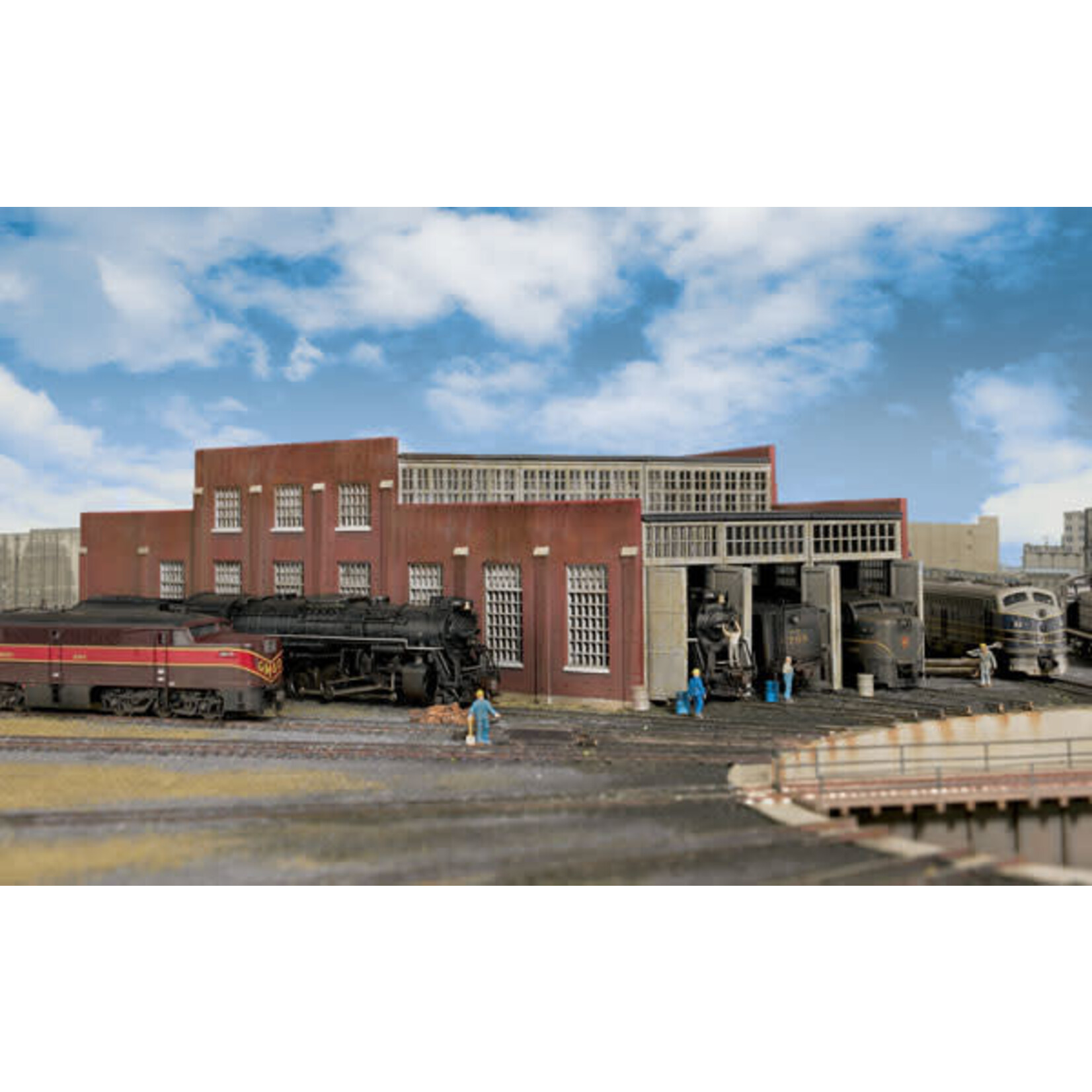 Walthers 9333261 N Modern Roundhouse 3 Add-On Stalls