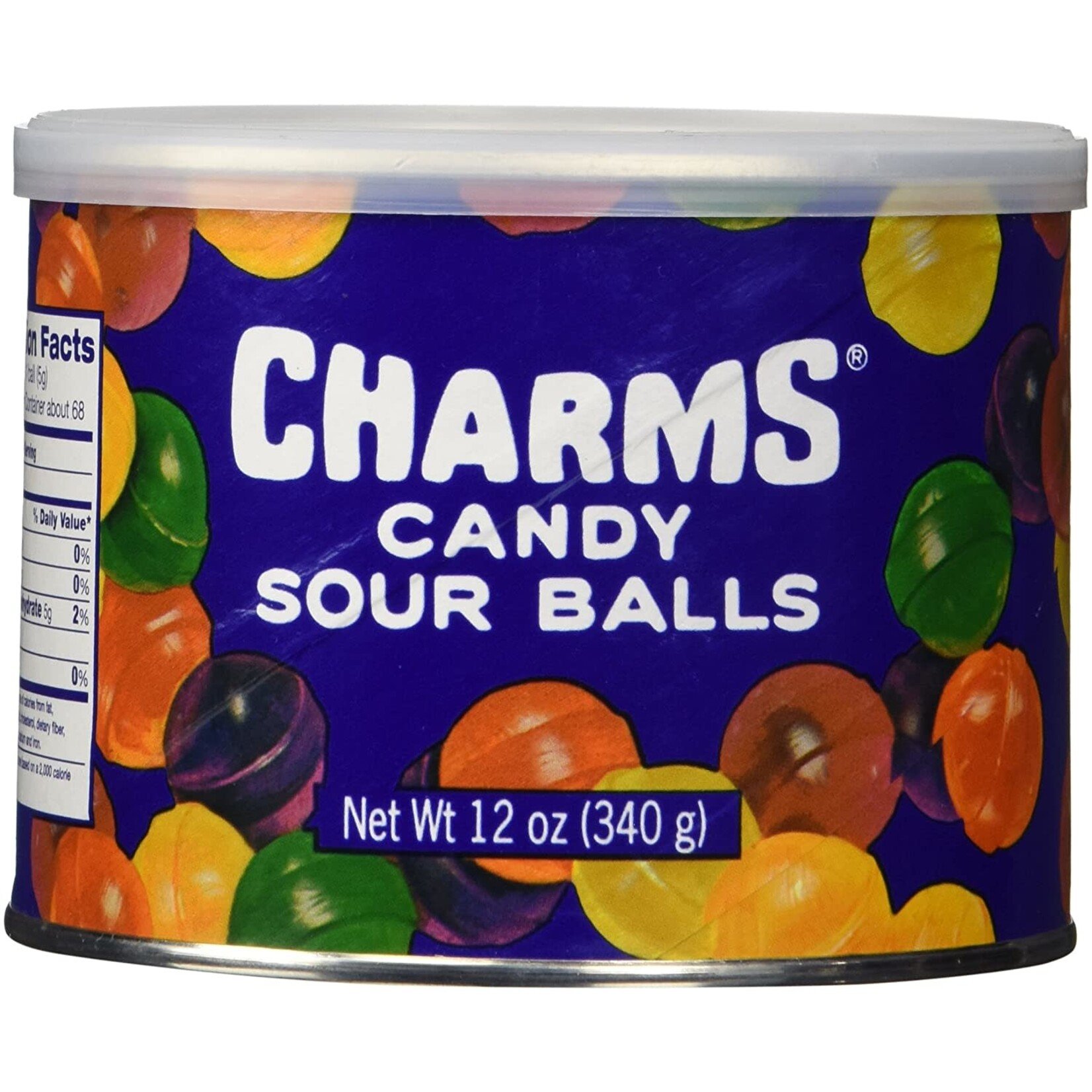 Candy 1219 Charms Sour Balls Tin 12oz