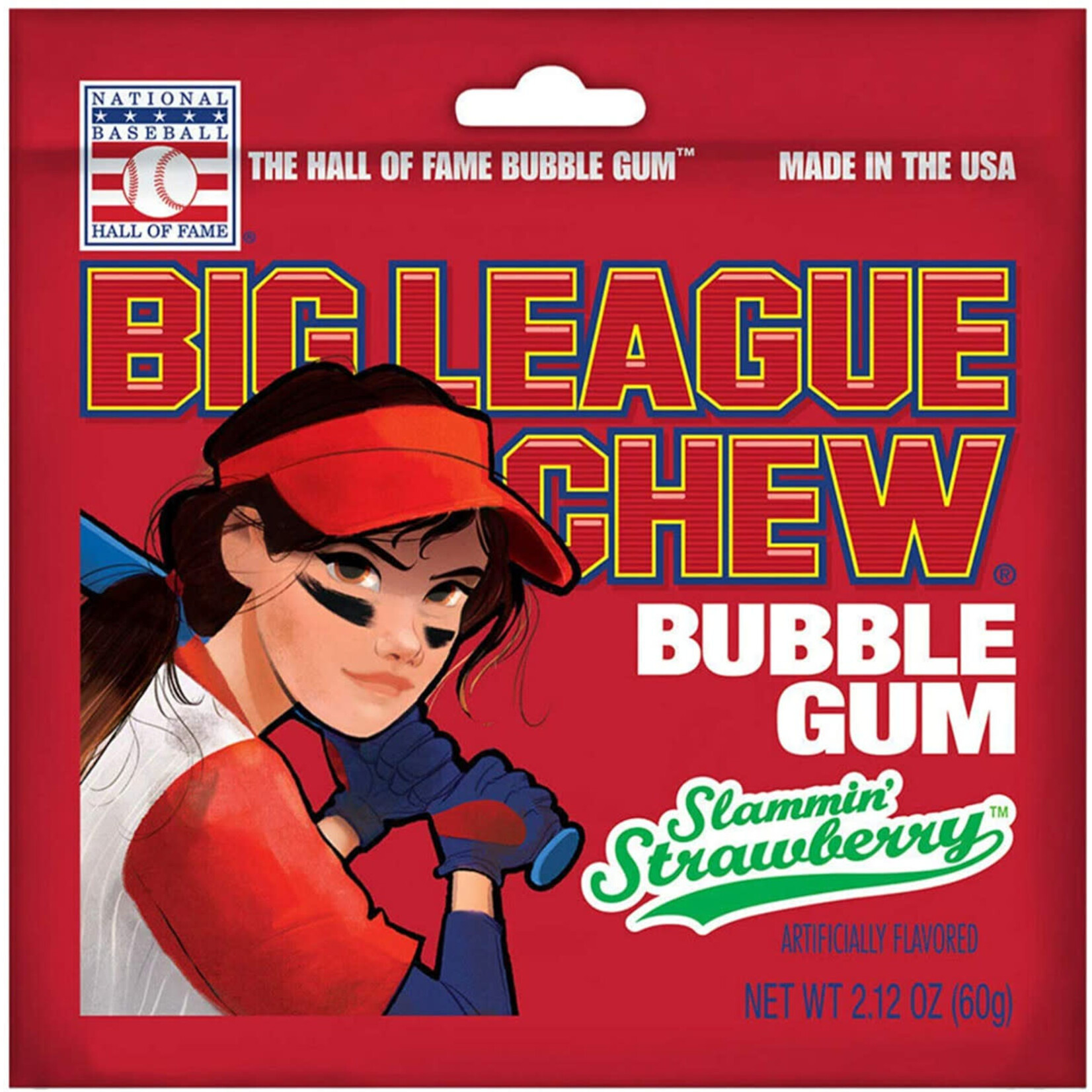 Candy 3213 Big League Chew Slammin' Strawberry