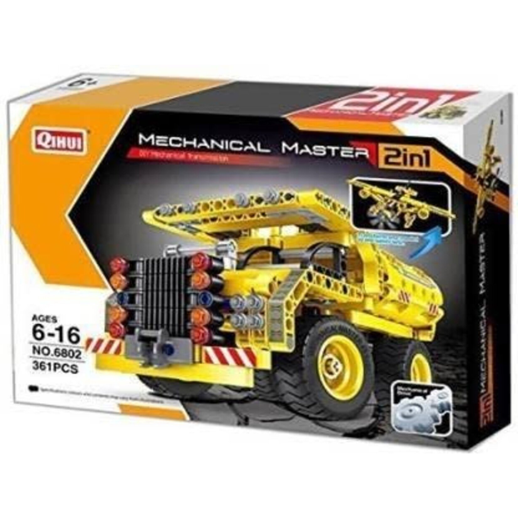 Qihui 6802 Tech Bricks Dump Truck 2in1