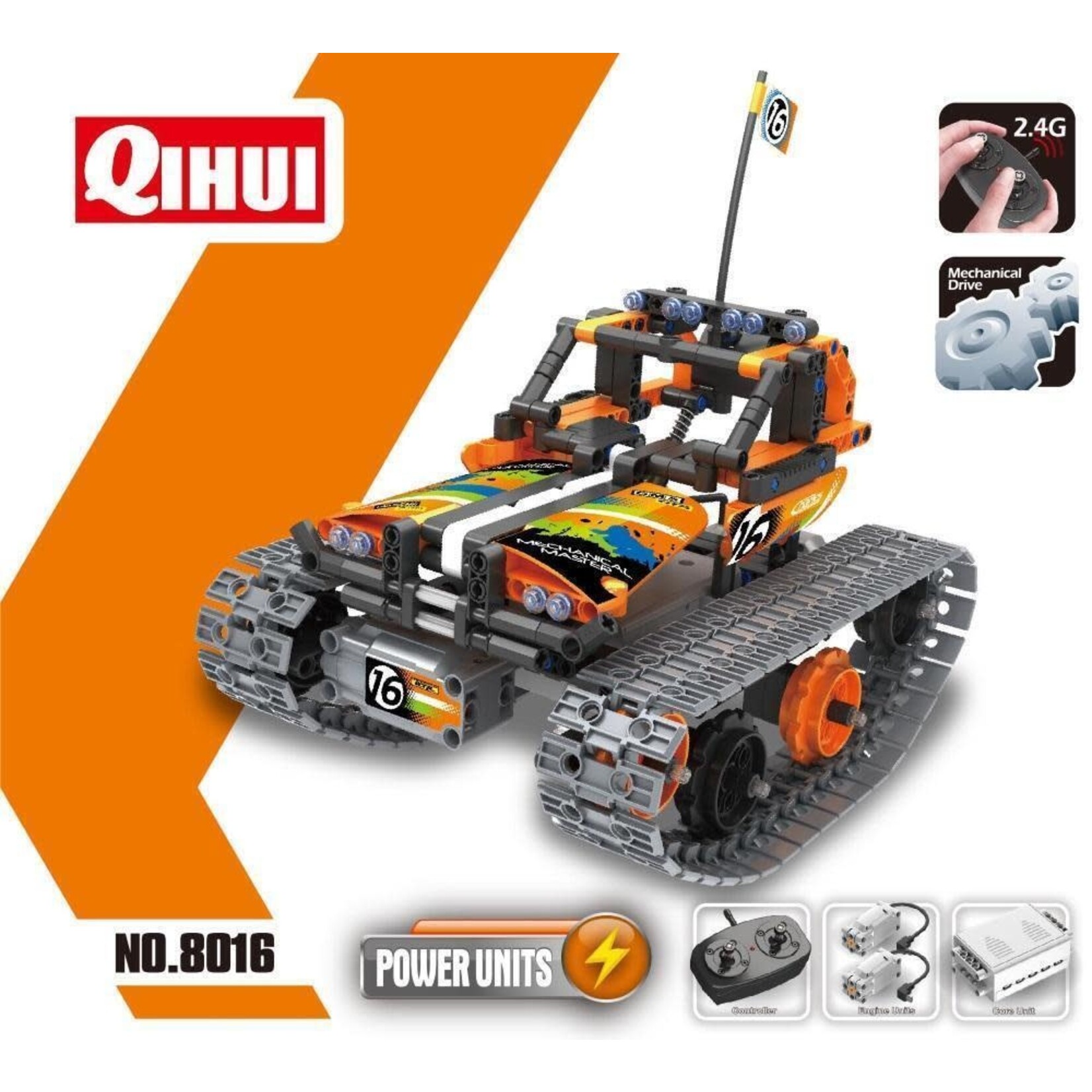 Qihui 8016 Tech Bricks RC Stunt Vehicle 3in1