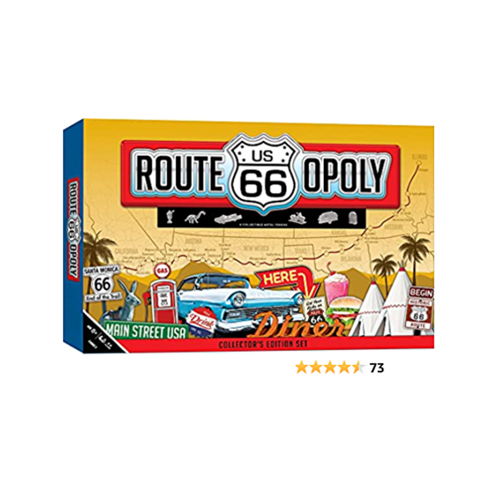 MasterPieces 41991 Route 66-opoly - Monopoly