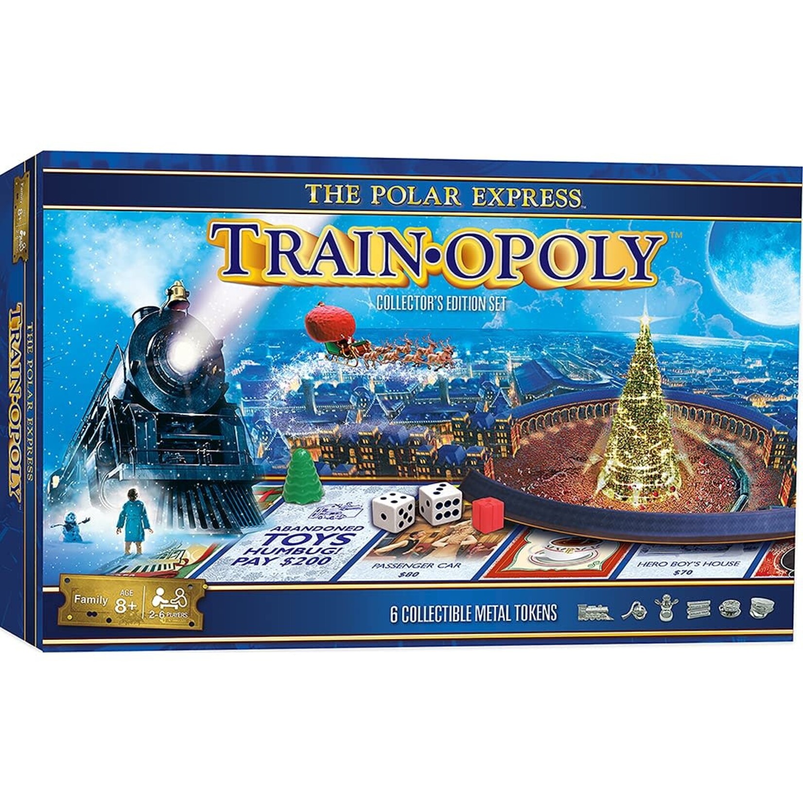 MasterPieces 42081 Polar Express Train-opoly - Monopoly