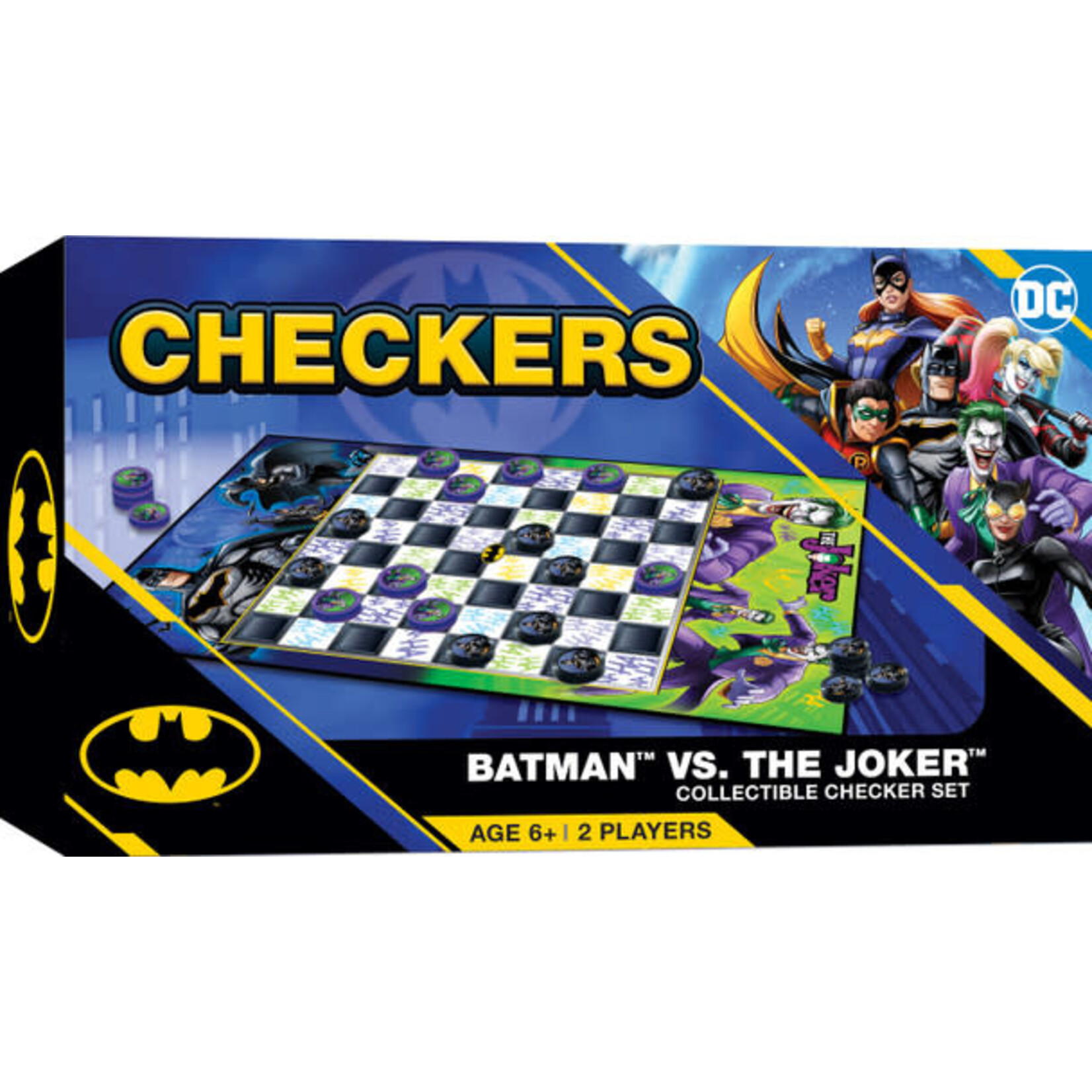 MasterPieces 42320 Batman Checkers - Batman vs. The Joker