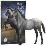 Breyer 6136 Wild Blue Horse and Book Set 1:12