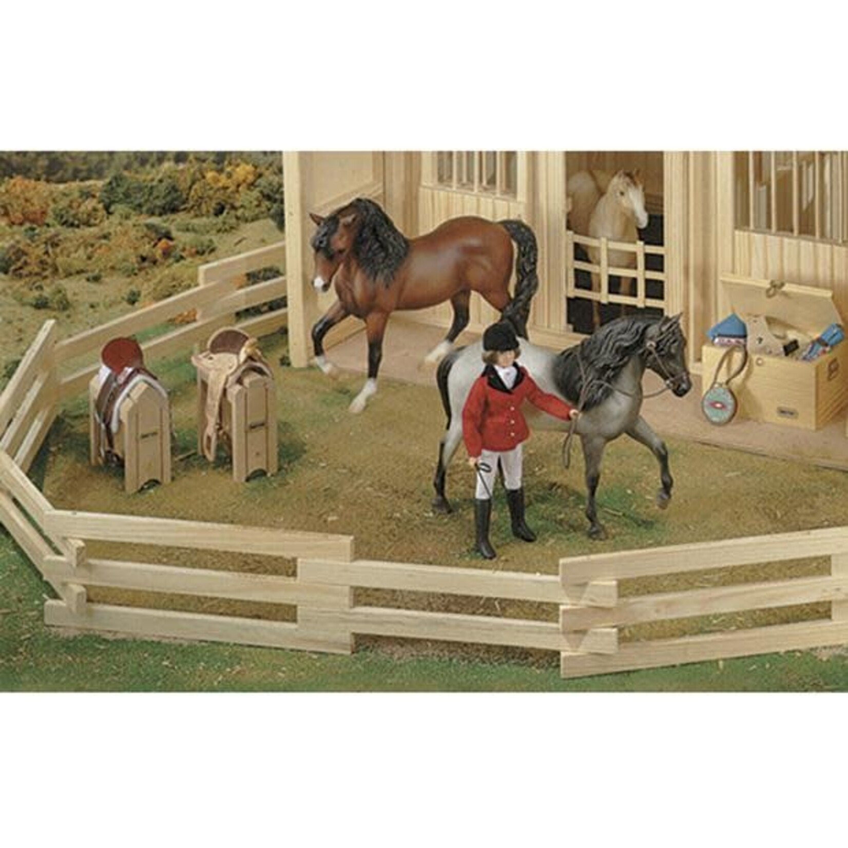 Breyer 7500 Wood Corral - 11 Sections for 8 feet 1:9