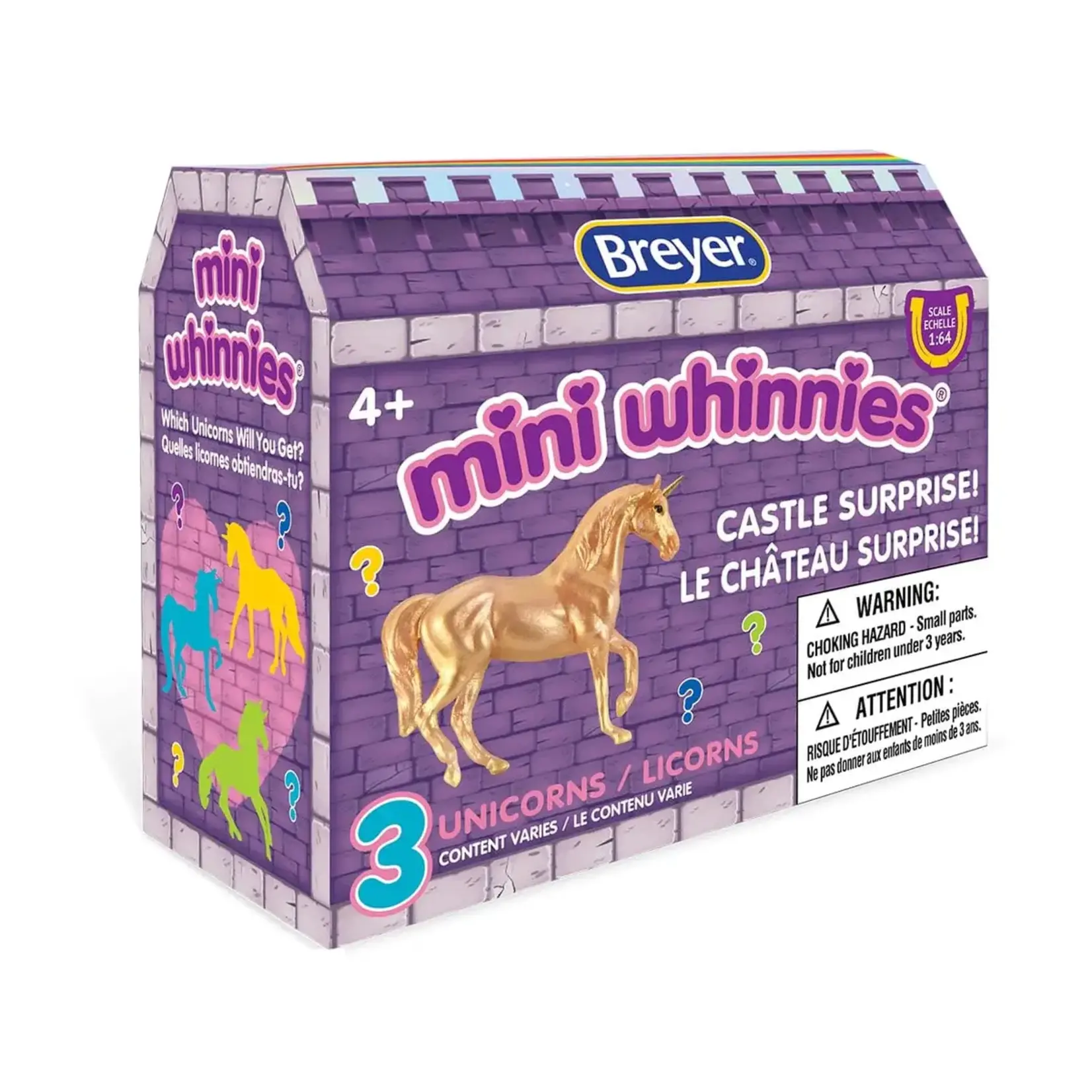 Breyer 7848 Mini Whinnie Unicorn Surprise Castle 1:64