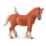 Breyer 88916 Draft Horse & Cat COLLECTA