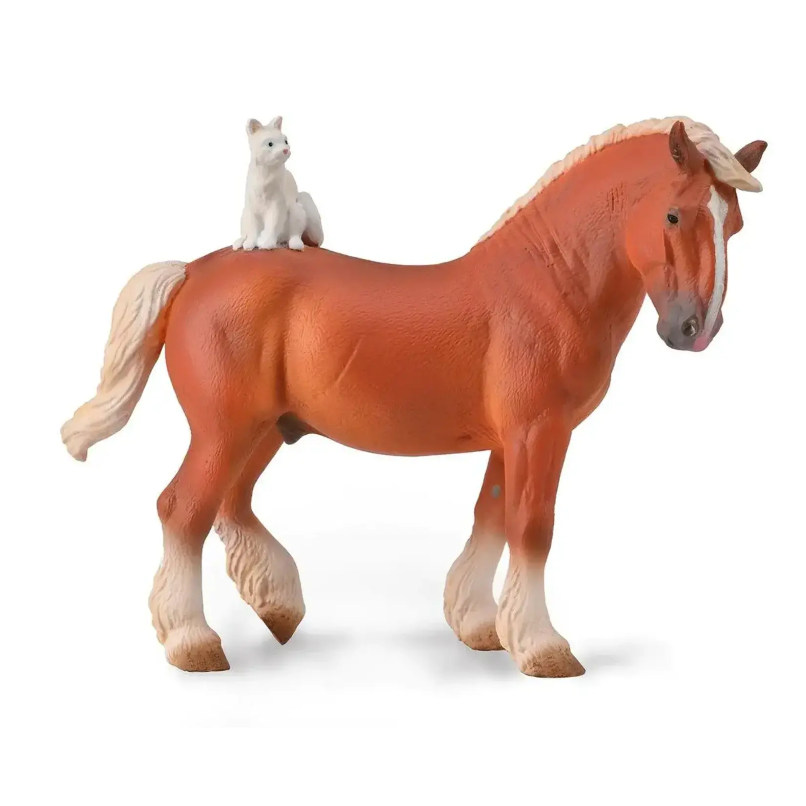 Breyer 88916 Draft Horse & Cat COLLECTA