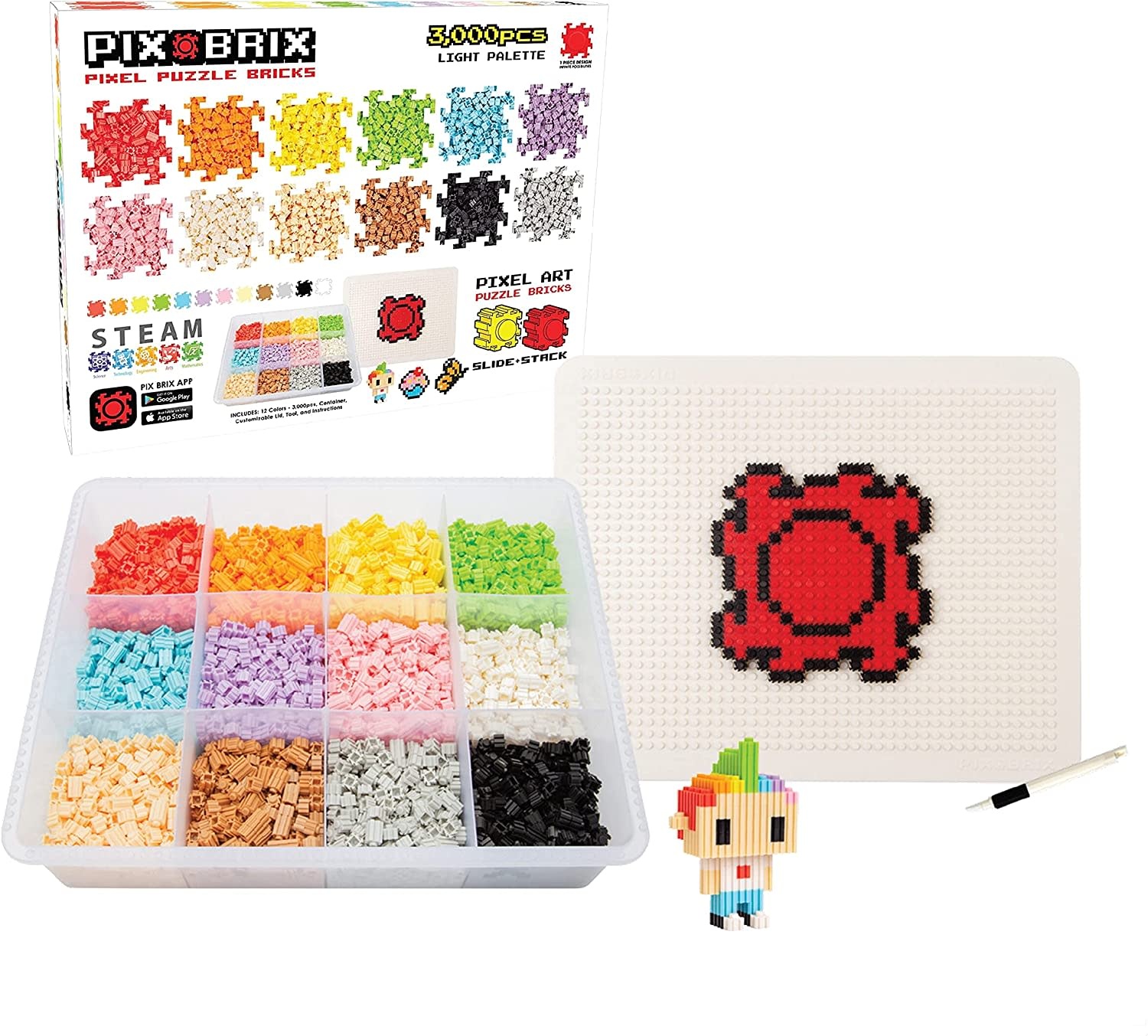 3000pc Containers Light Pix Brix
