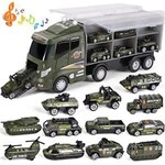 Fun Little Toys 12 in1 Military Truck Set