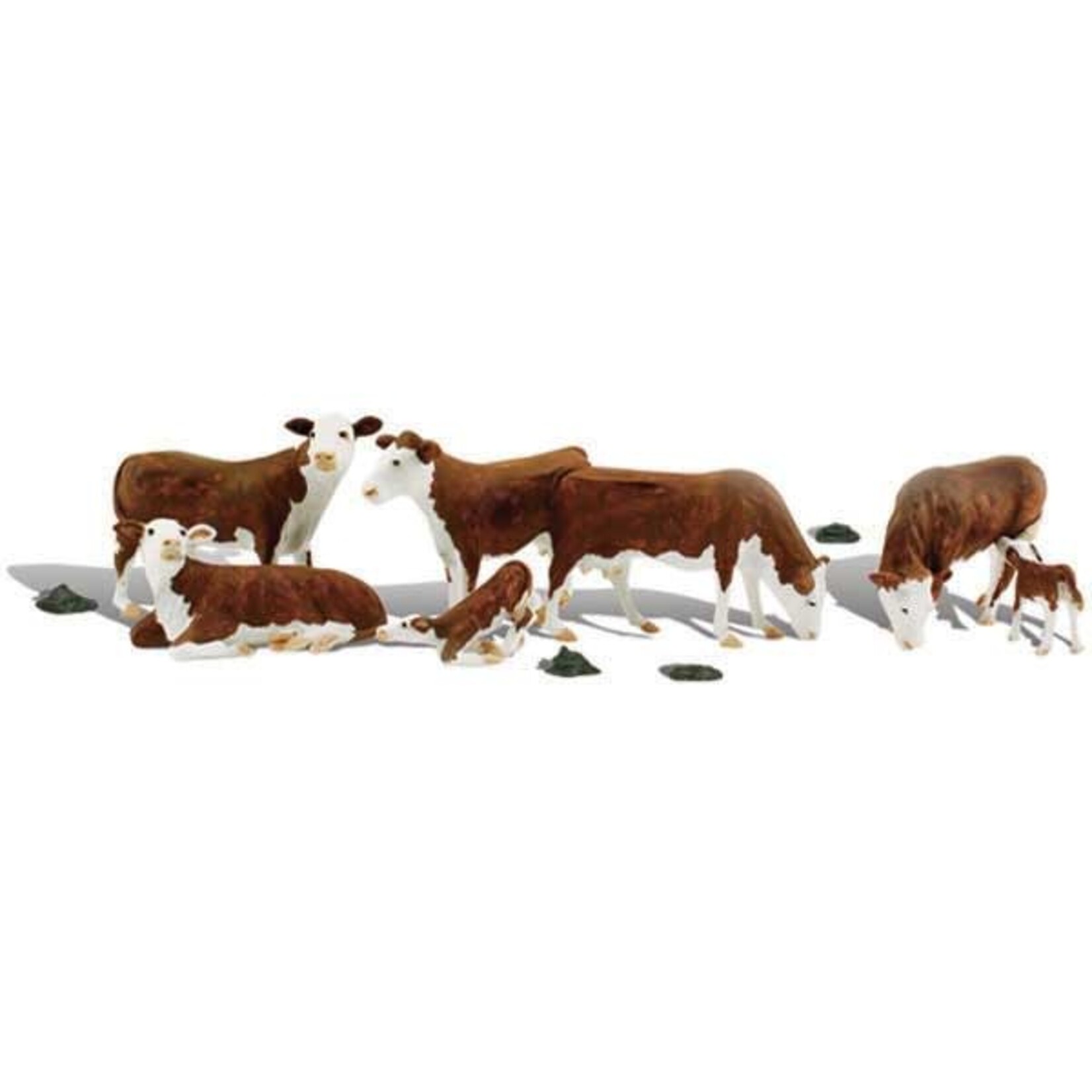 Woodland Scenics 1843 HO Hereford Cows