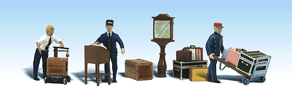 1909 HO Depot Workers & Accessories