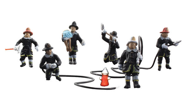 1961 HO Scenic Accents Rescue Firefighters (6)