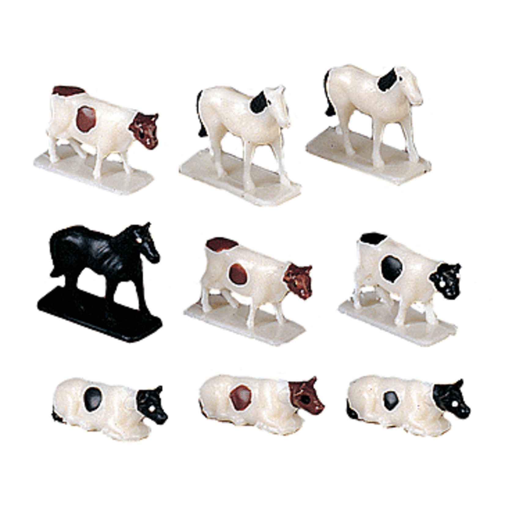 Bachmann 42201 HO Cow & Horse Ass 12