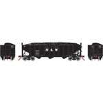 Athearn 15162 HO RTR 40' 3-Bay Ribbed Hopper Load N&W 28810