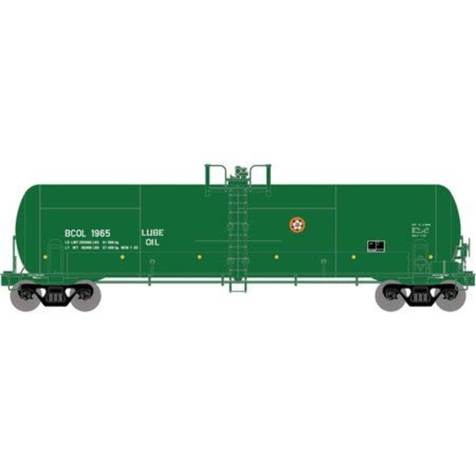 Athearn 15923 HO Acid Tank, BCOL 1965