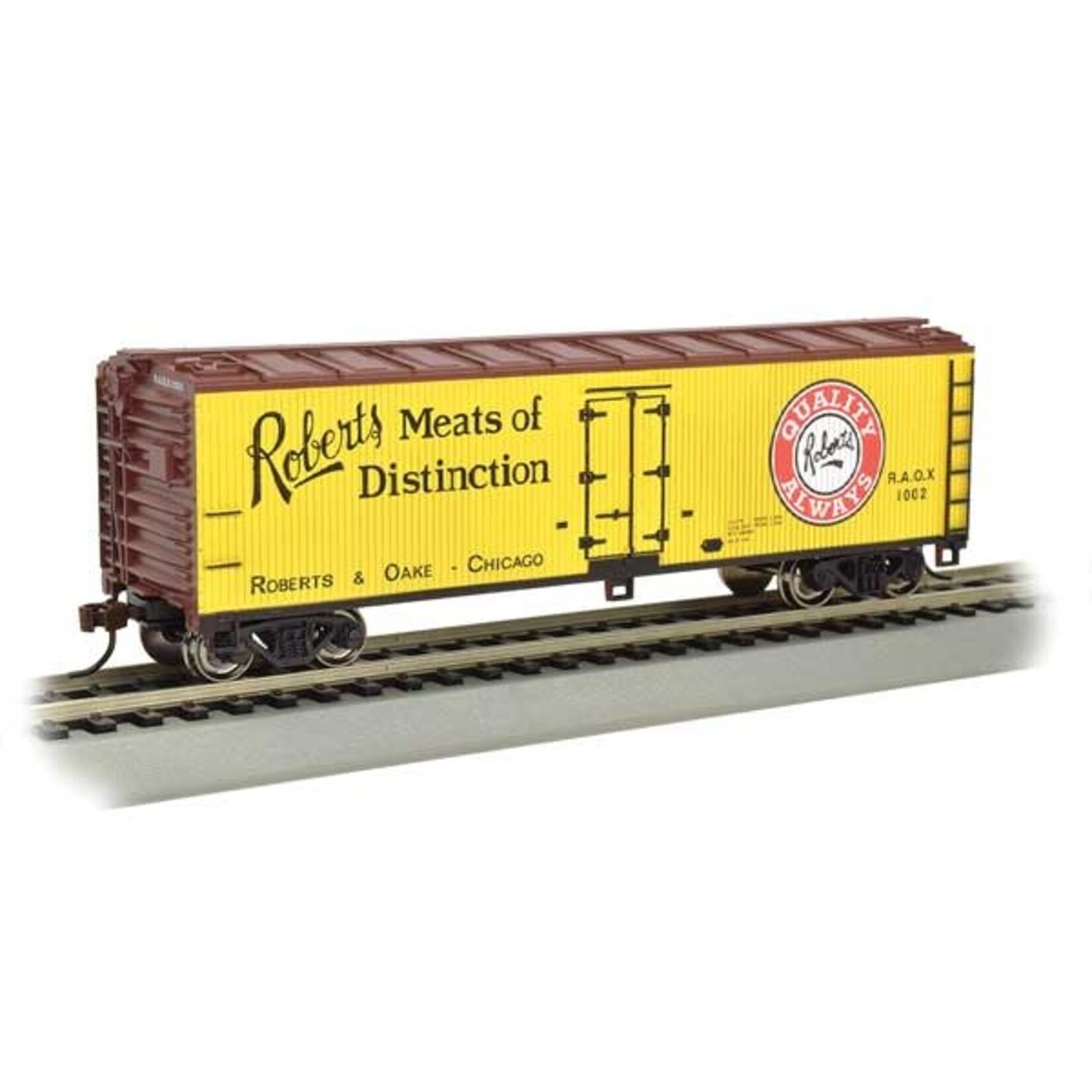 Bachmann 19807 HO 40' Wood Reefer, Roberts Meats of Distinction