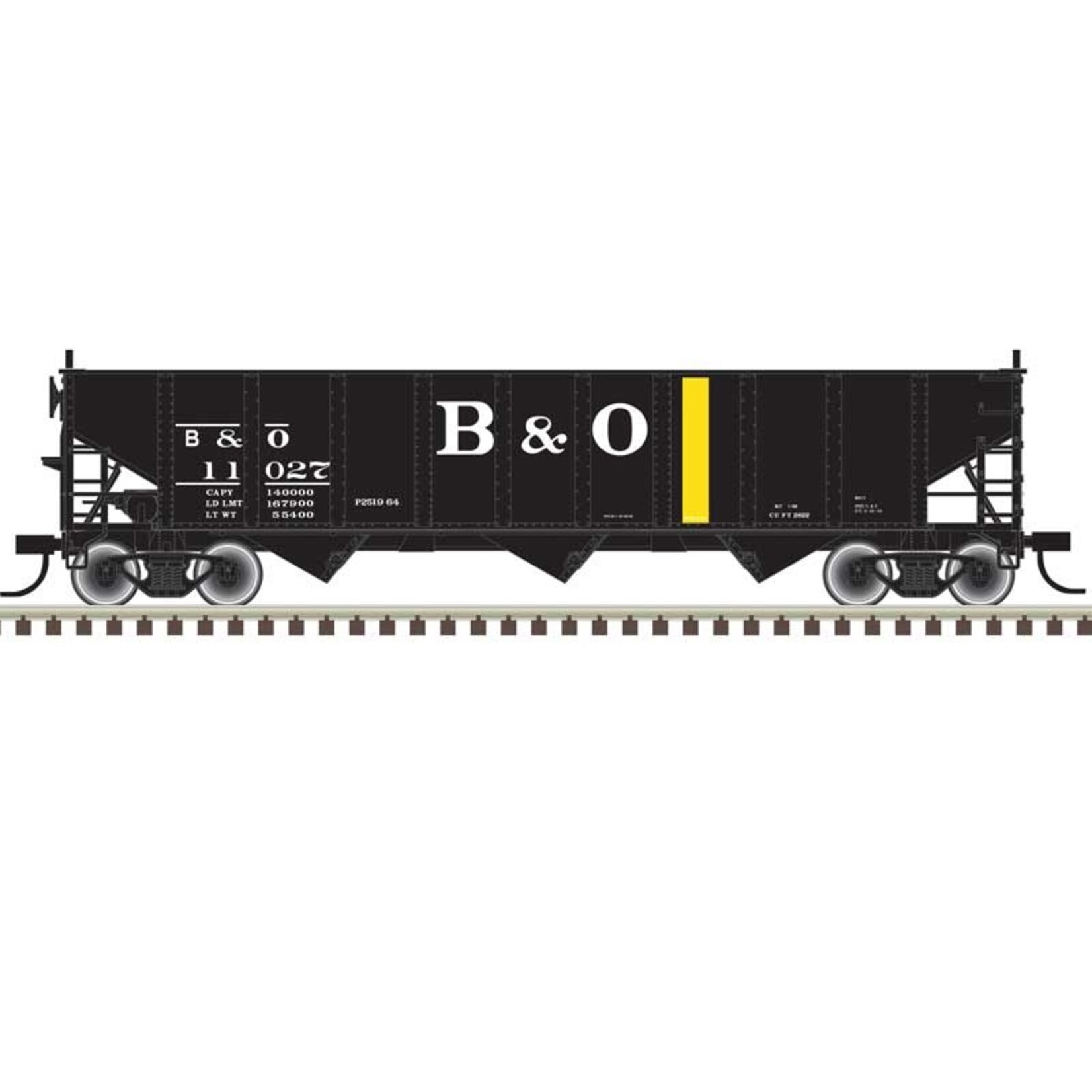 Atlas 20006911 HO, 70 Tn 9 Panel Hopper, B&O, 10389