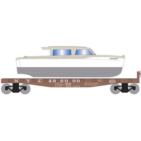 1049 HO 40' Flat w/White Boat, NYC 496000
