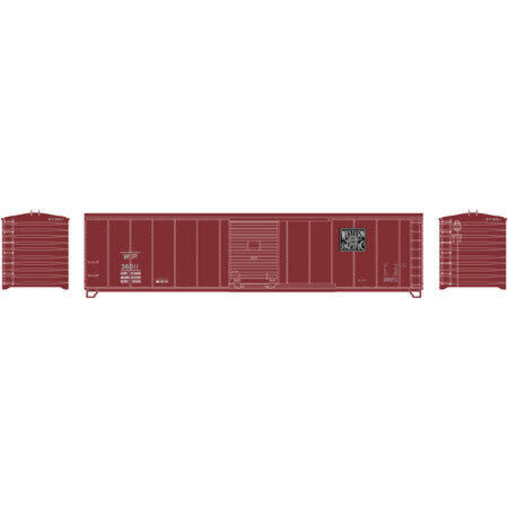 Roundhouse 14957 HO Western Pacific 50' Single Door Box