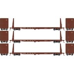 Athearn 17076 HO 60' Bulkhead Flat, MILW (3)