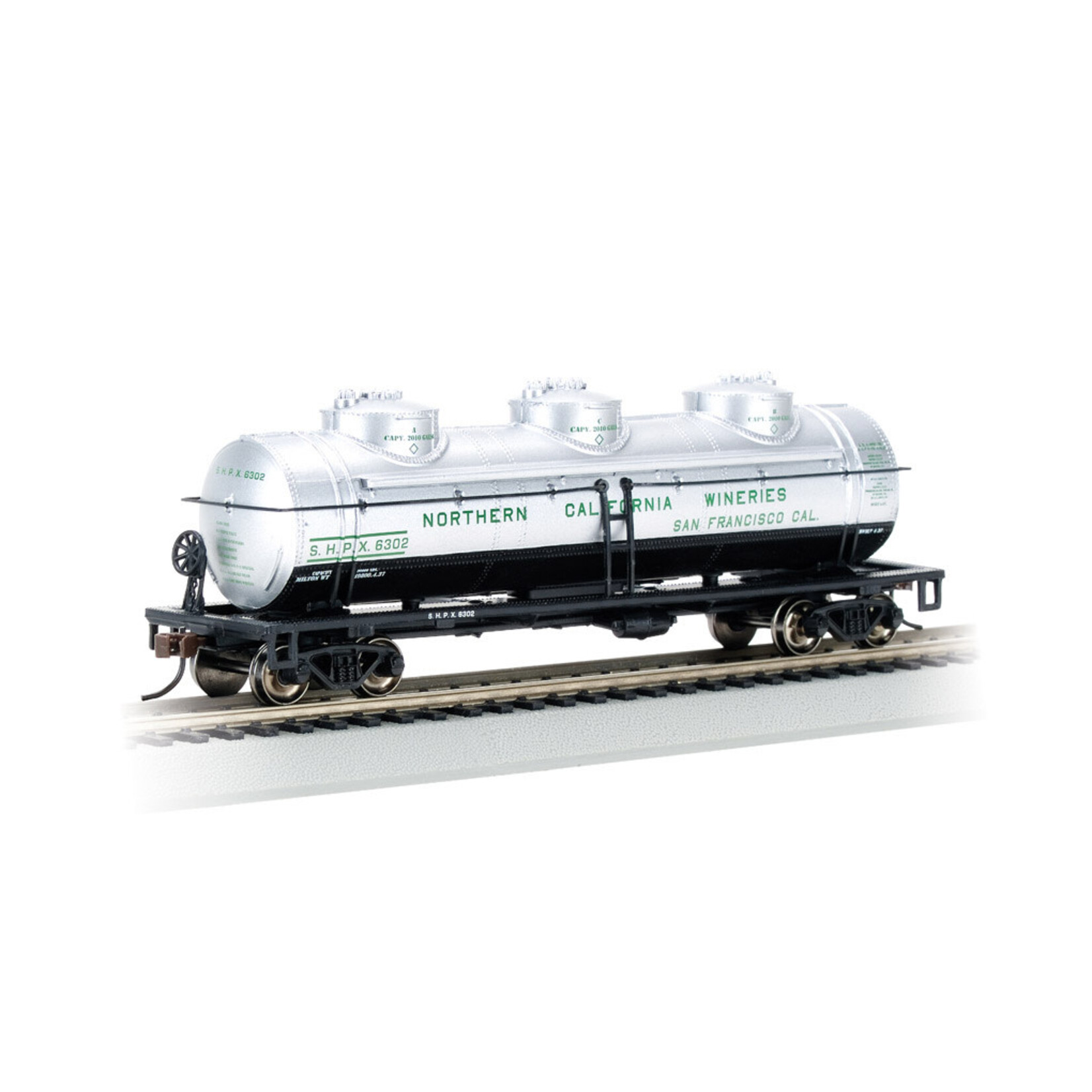 Bachmann 17141 HO 40' Triple Dome Tank Car N.Calif.Wineries