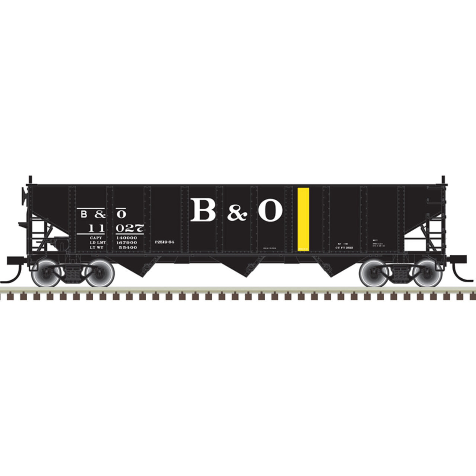 Atlas 20006912 HO, 70 Tn 9 Panel Hopper, B&O, 11027