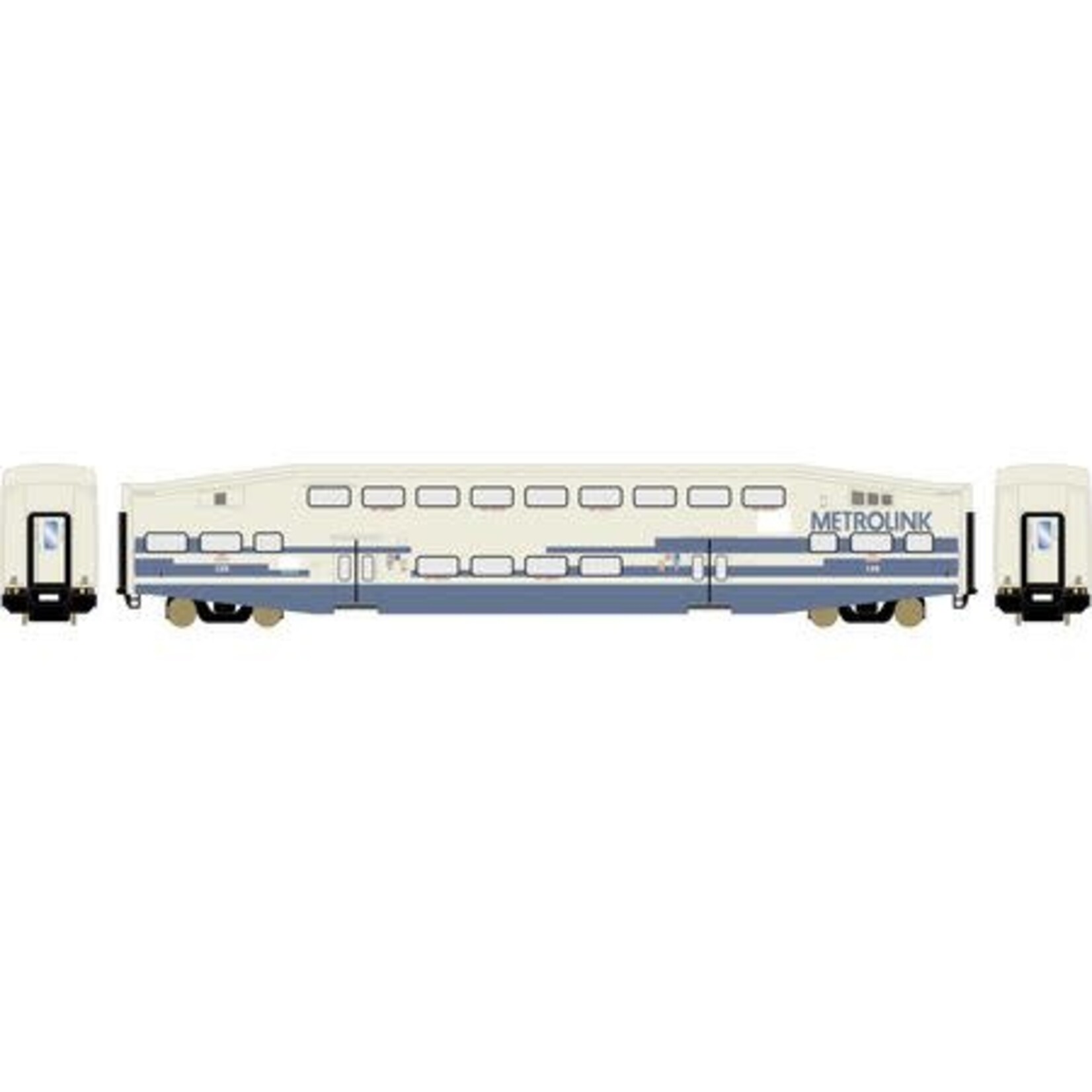 Athearn 25962 HO RTR Bombardier Coach, Metrolink 129