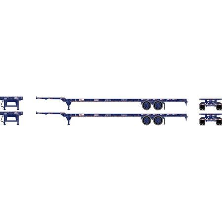 26032 HO RTR 53' Chassis, Pacer Stack Train (2)