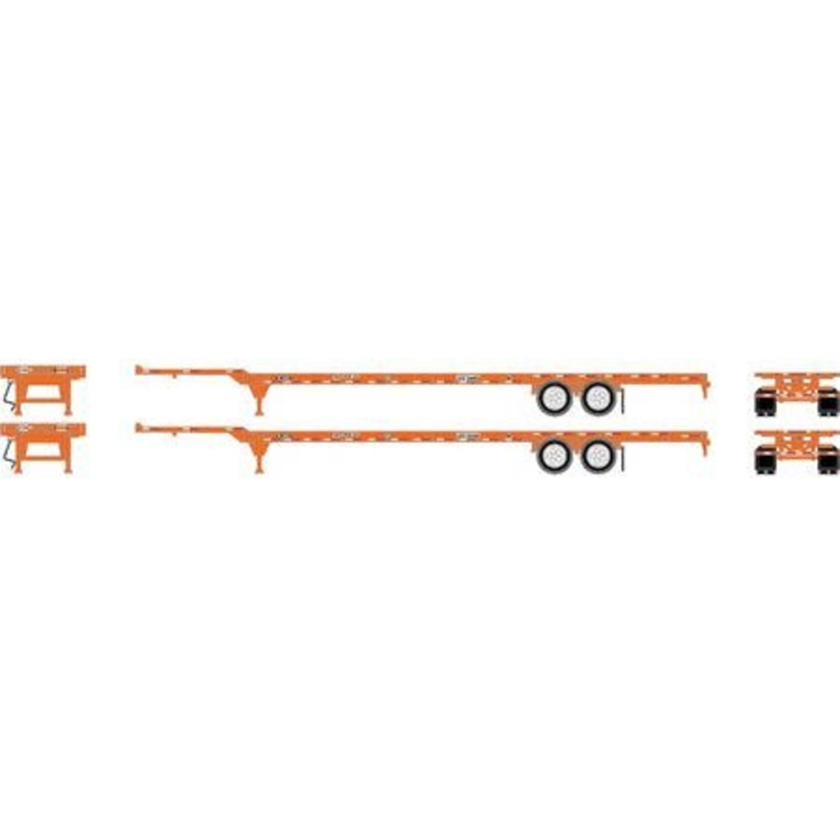 Athearn 26033 HO RTR 53' Chassis, BNSF/Circle Cross (2)