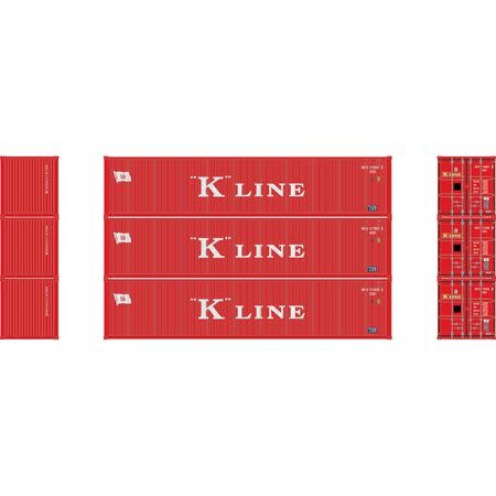 27054 HO 40' Corrugated Low-Cube Container,K Line 2(3)