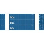 Athearn 27057 HO 40' Corrugated Low-Cube Container, OCLU 1 (3)