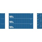 Athearn 27058 HO 40' Corrugated Low-Cube Container, OCLU 2 (3)