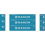 Athearn 27061 HO 40' Corrugated Low-Cube Container, Hanjin 1 3)