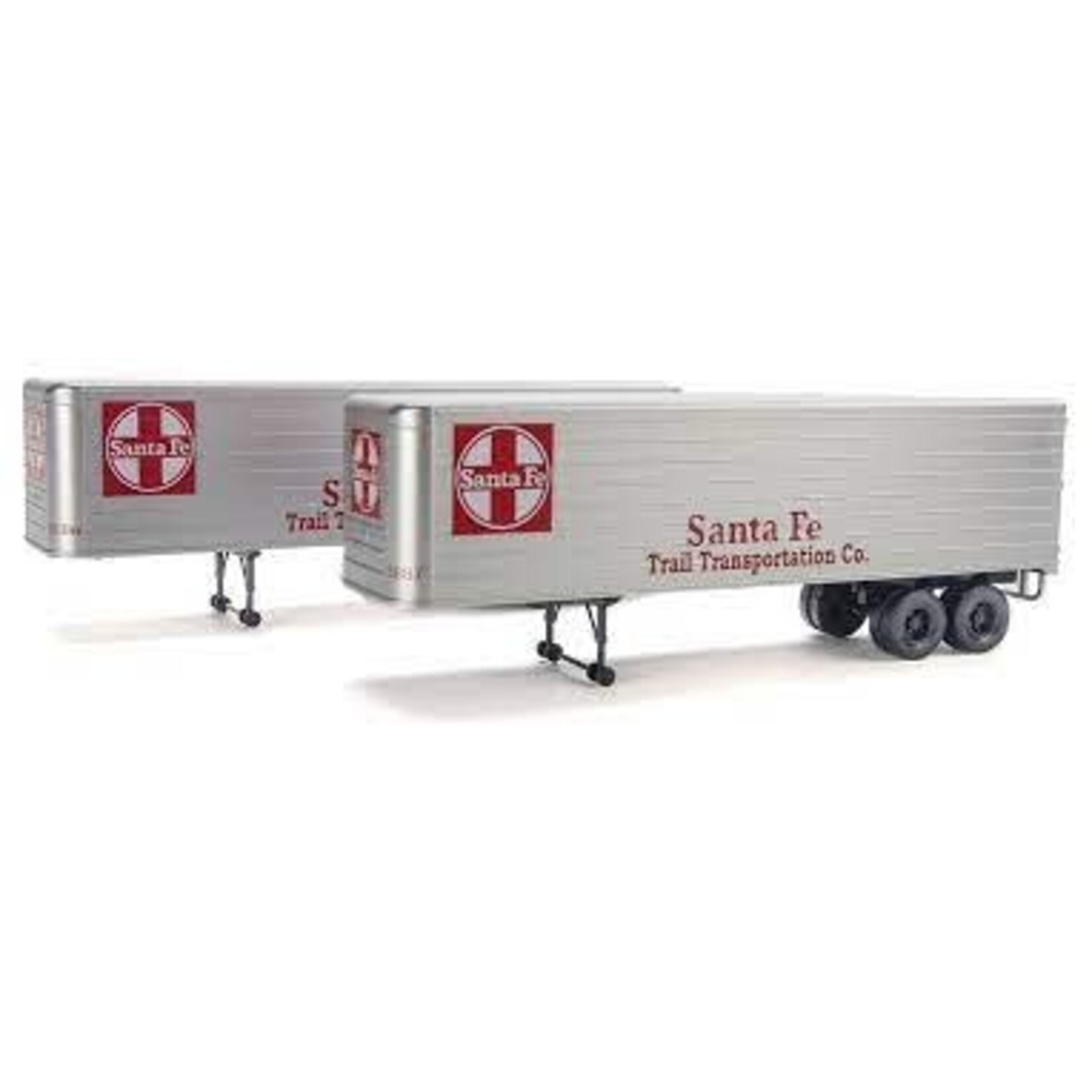 Walthers 2407 HO 35' Fluted-Side Trailer 2-Pack Santa Fe